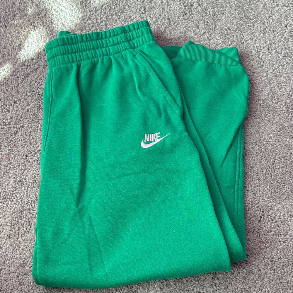 Nike Kids Bright Green Fleece Joggers